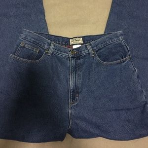 L.L Bean Relaxed Fit Women's Cotton Lined Jeans 16